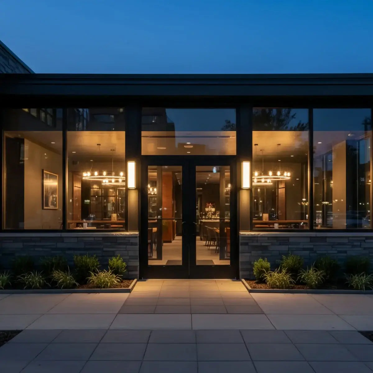 Arcato Minimalist Outdoor Wall Sconce in Black Stainless Steel with Adjustable LED Lighting