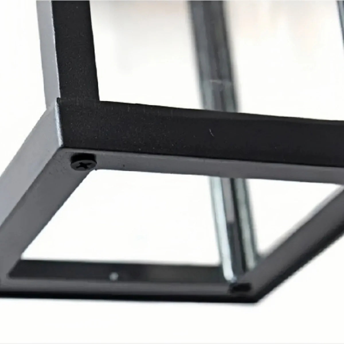 Arcato Modern Outdoor Wall Sconce – Black Stainless Steel with Clear Glass for Porch/Patio