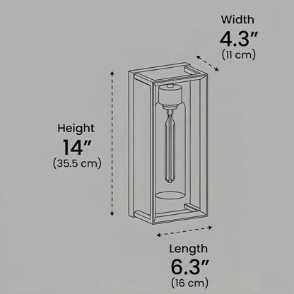 Arcato Modern Outdoor Wall Sconce – Black Stainless/Glass Warm Glow for Patio/Entryway