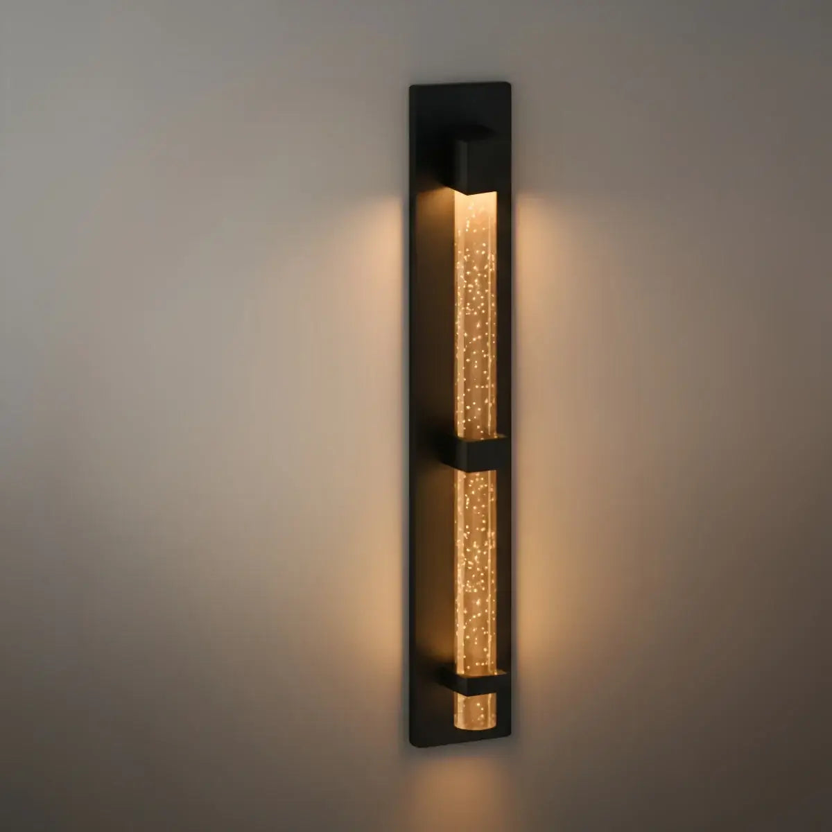 Nuvlight– Black Stainless Steel Crystal Accents Starry Glow for Entryway