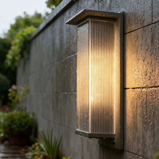 Nuvlight Industrial Rectangular LED Outdoor Wall Lamp – Waterproof Light for Courtyard