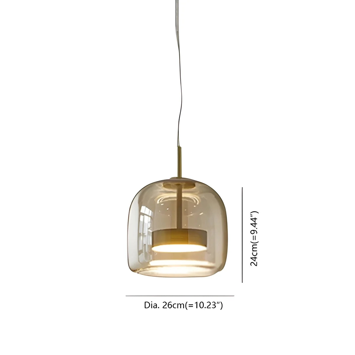 Nuvlightglass pendant light shade