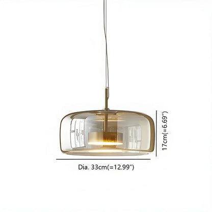 Nuvlight glass pendant light fixture