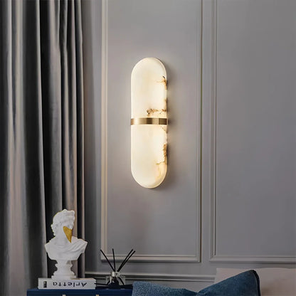 Pill Alabaster Wall Sconce