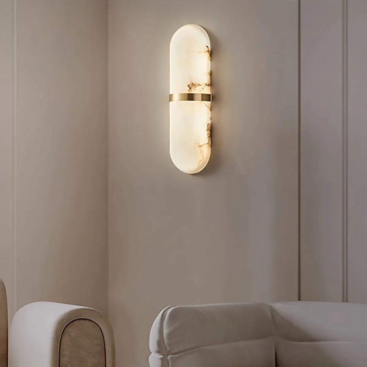 Pill Alabaster Wall Sconce