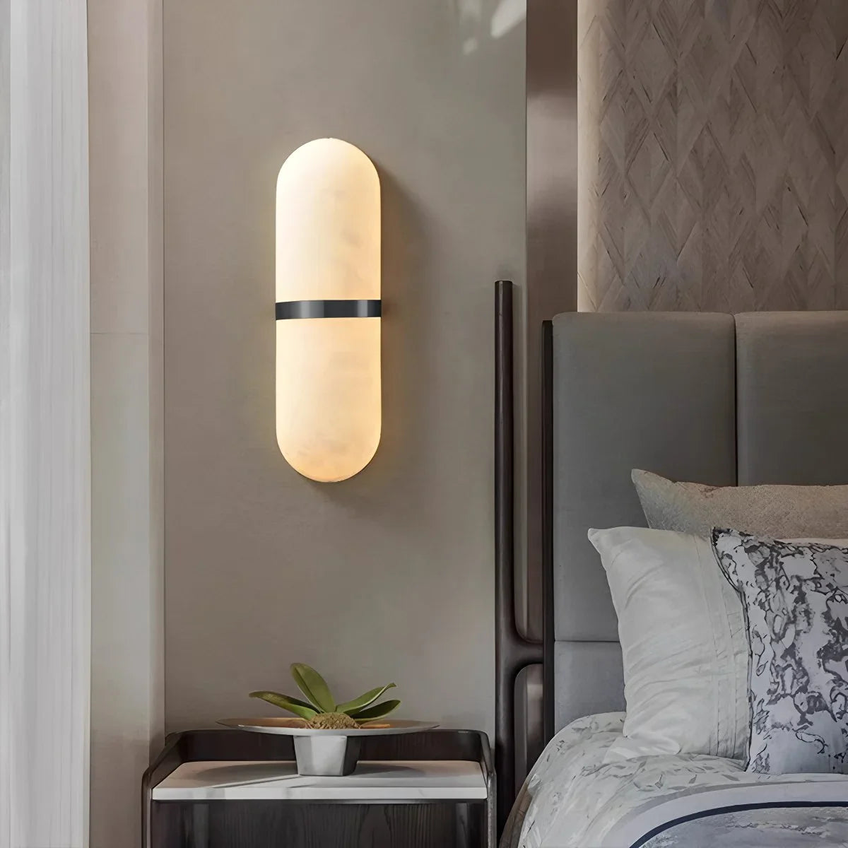 Pill Alabaster Wall Sconce