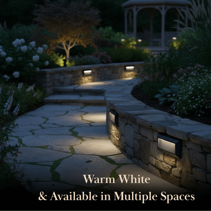 Arcato Modern Outdoor Step Deck Light – Waterproof Pathway Light for Courtyard/Staircase