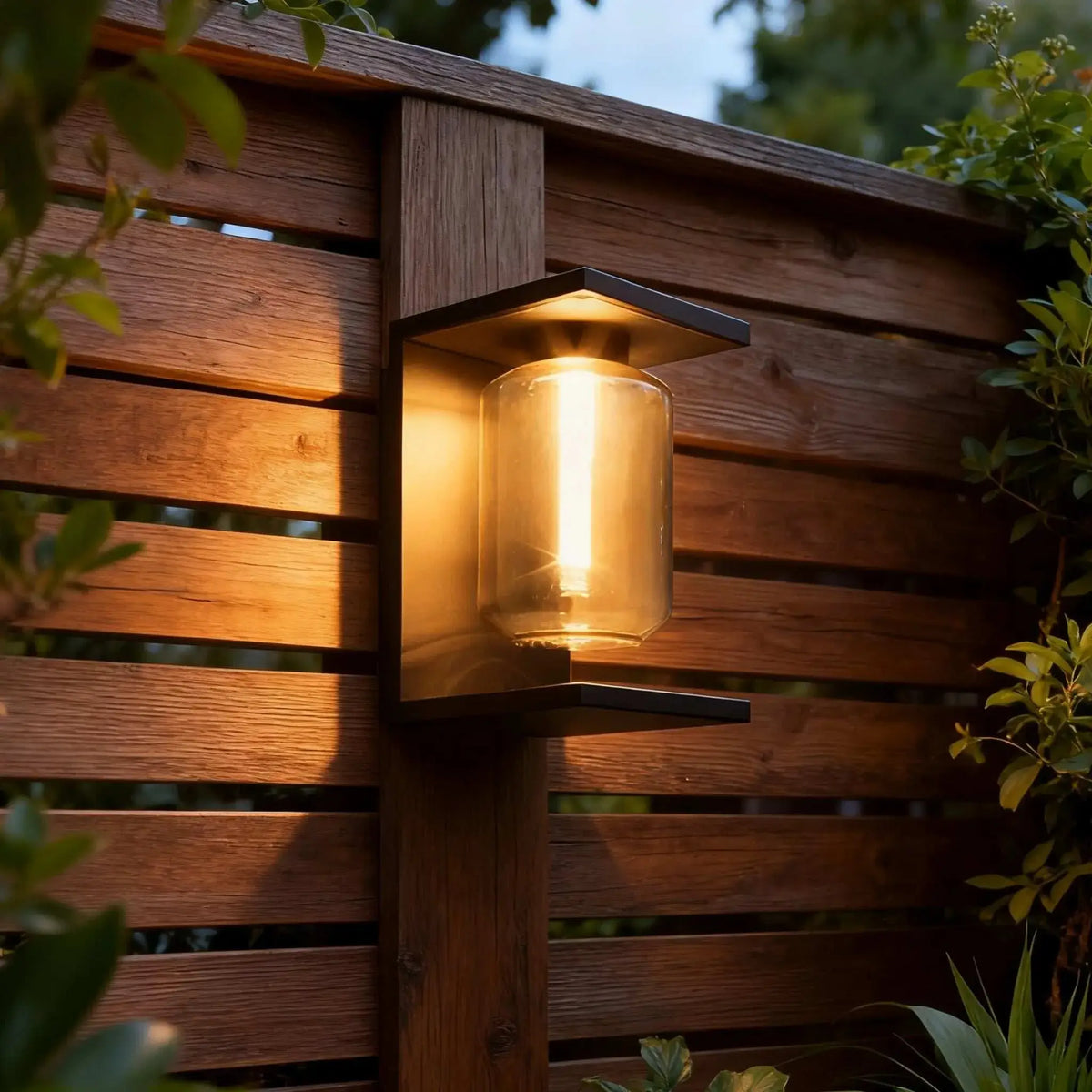 Irondale Industrial Solar LED Wall Sconce – Black Outdoor Light for Patio