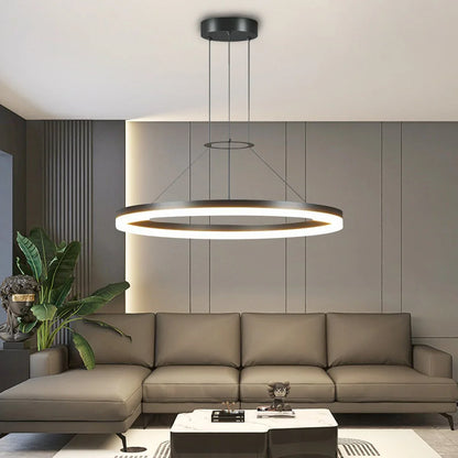 LED Ring Pendant Light for Living Room