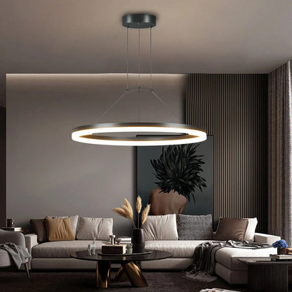 LED Ring Pendant Light for Living Room