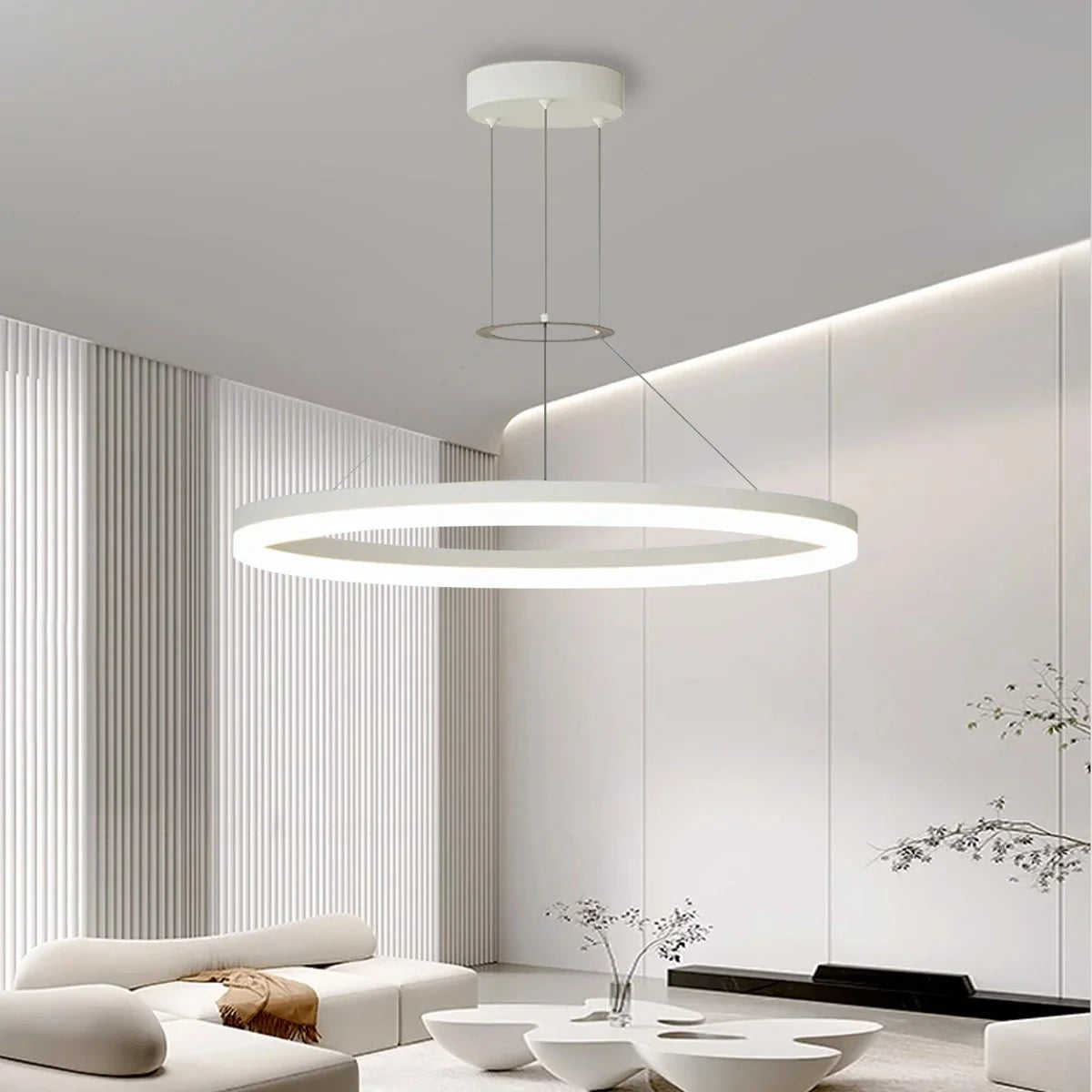 LED Ring Pendant Light for Living Room