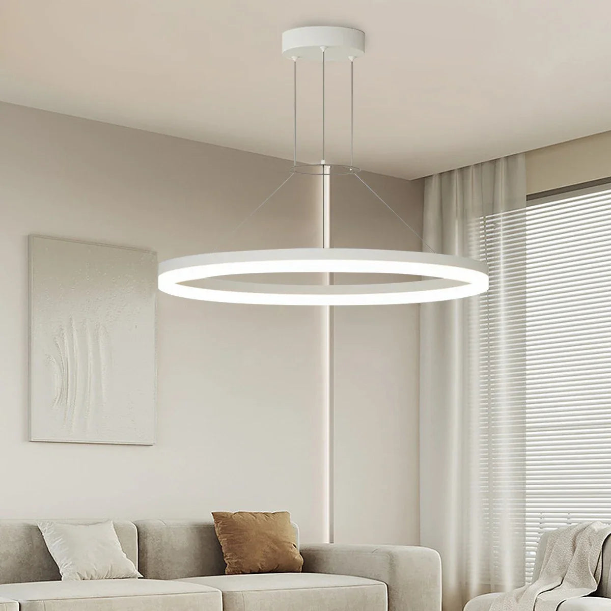 LED Ring Pendant Light for Living Room