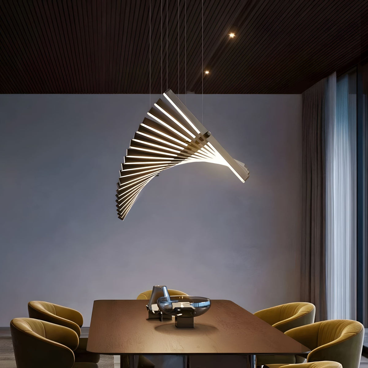 Sonata Linear LED Pendant Light | Modern Adjustable Chandelier