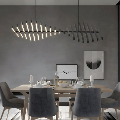 Sonata Linear LED Pendant Light | Modern Adjustable Chandelier