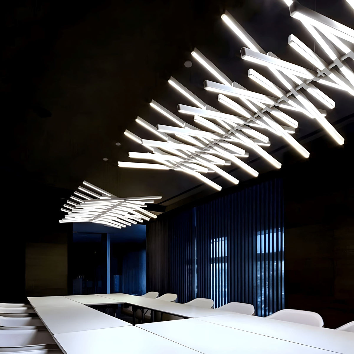 Sonata Linear LED Pendant Light | Modern Adjustable Chandelier