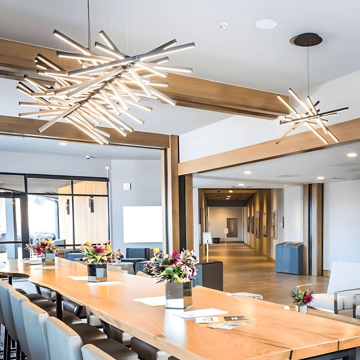 Sonata Linear LED Pendant Light | Modern Adjustable Chandelier