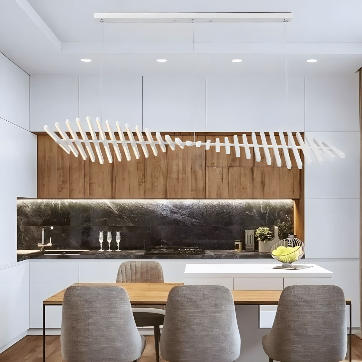 Sonata Linear LED Pendant Light | Modern Adjustable Chandelier