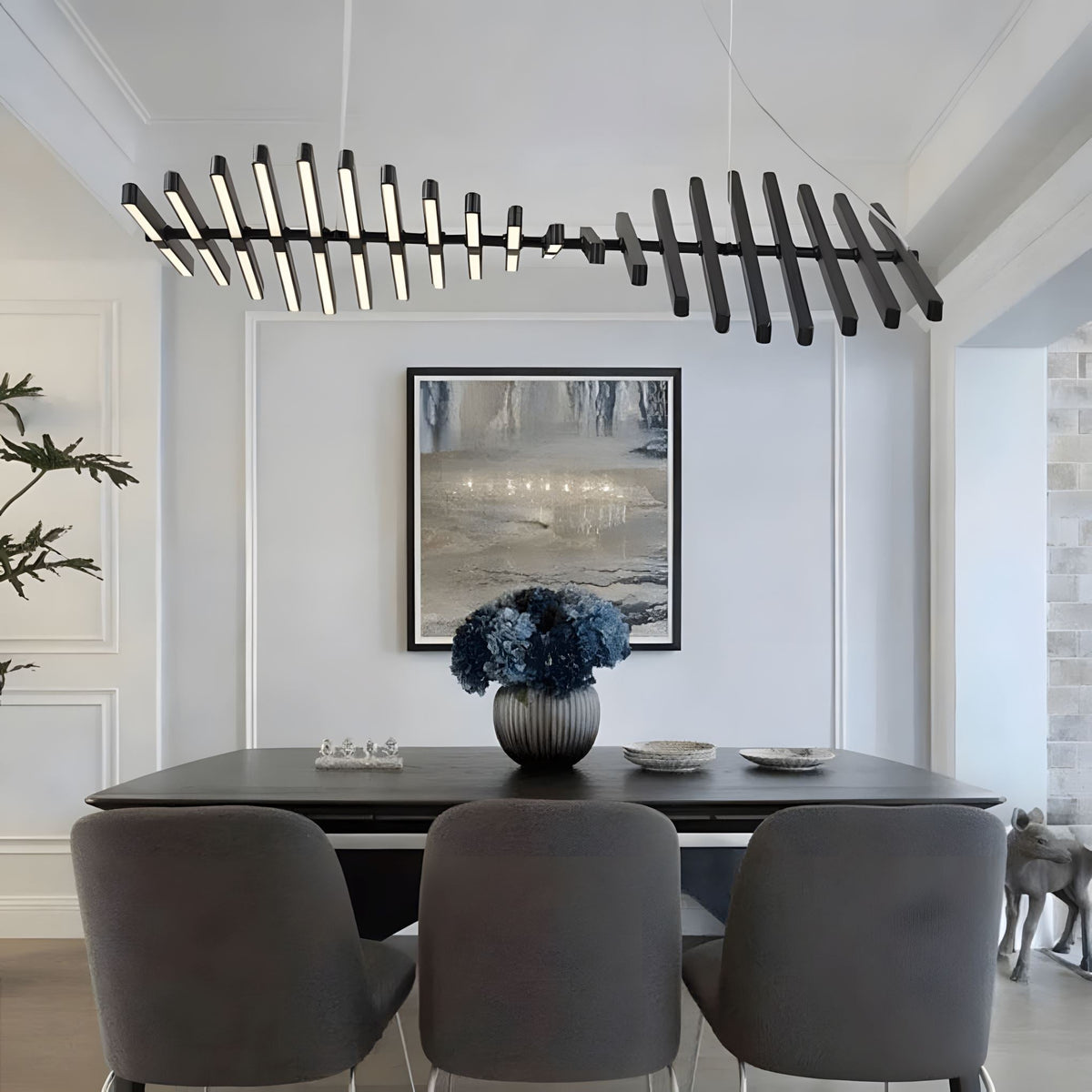 Sonata Linear LED Pendant Light | Modern Adjustable Chandelier