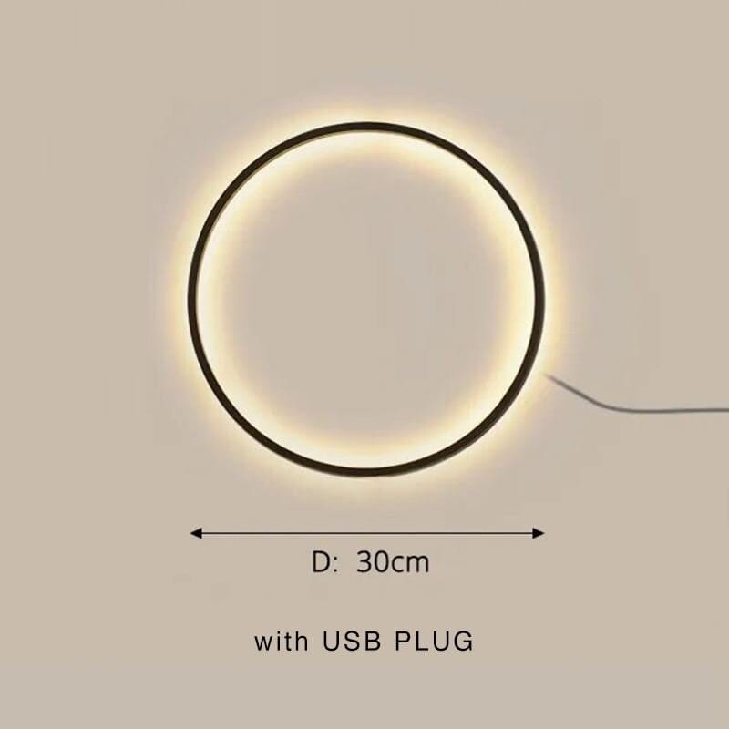 Solaris LED Minimalist Wall Lamp - Modern Circular Wall Light