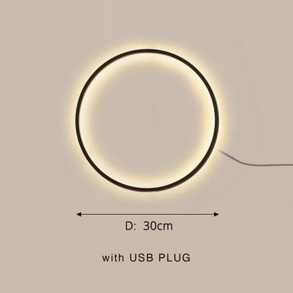 Solaris LED Minimalist Wall Lamp - Modern Circular Wall Light
