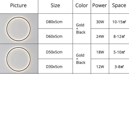 Solaris LED Minimalist Wall Lamp - Modern Circular Wall Light