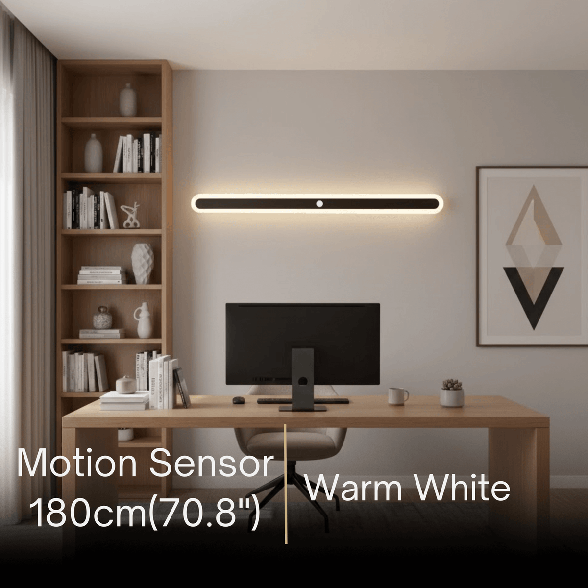 Arcato Modern Linear Outdoor Wall Lamp –  Sensor Light for Indoor/Outdoor
