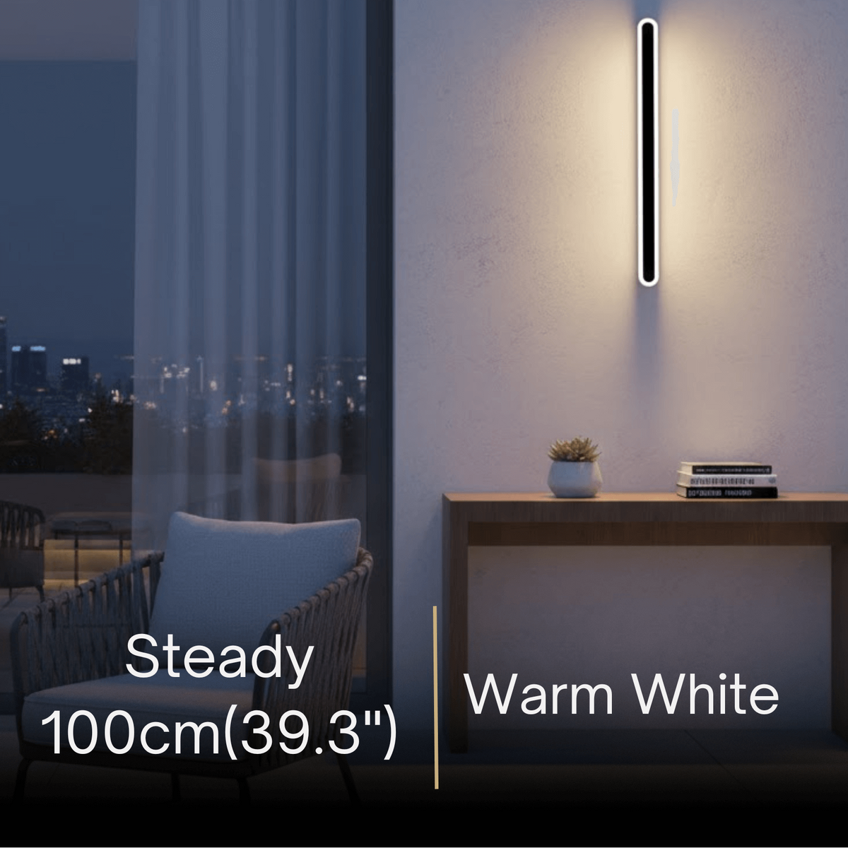Arcato Modern Linear Outdoor Wall Lamp –  Sensor Light for Indoor/Outdoor