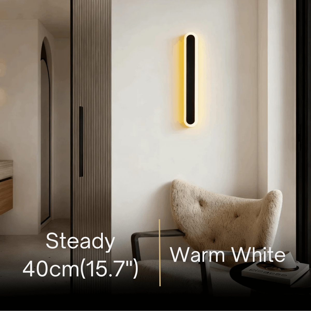 Arcato Modern Linear Outdoor Wall Lamp –  Sensor Light for Indoor/Outdoor