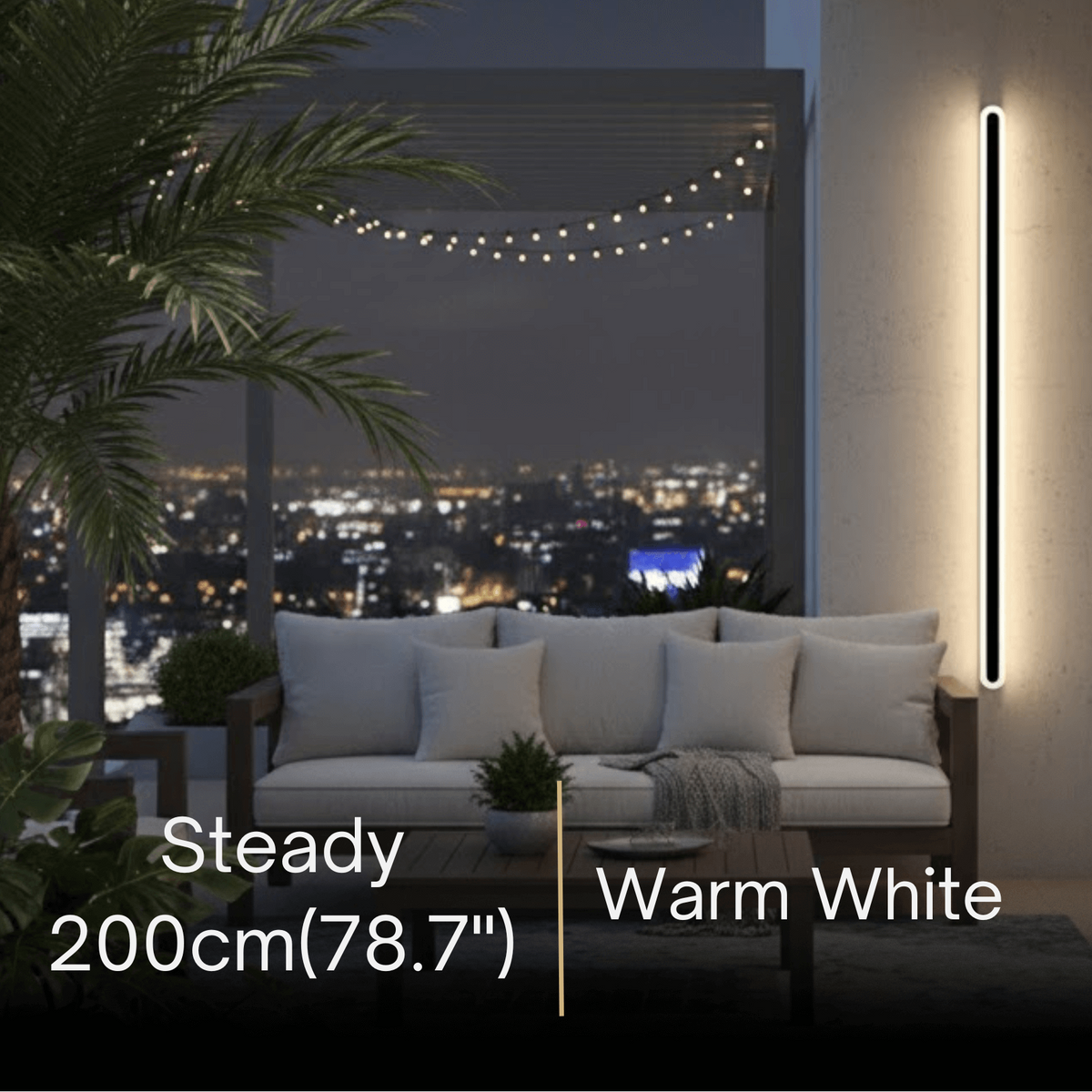 Arcato Modern Linear Outdoor Wall Lamp –  Sensor Light for Indoor/Outdoor