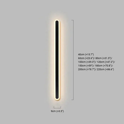 Arcato Modern Linear Outdoor Wall Lamp –  Sensor Light for Indoor/Outdoor