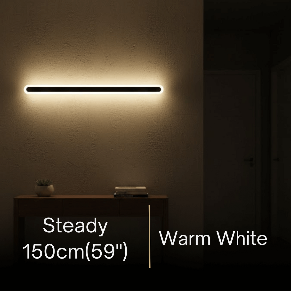 Arcato Modern Linear Outdoor Wall Lamp –  Sensor Light for Indoor/Outdoor