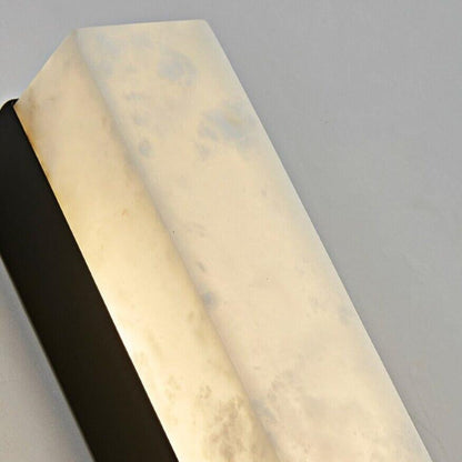 NOCTIVINE Natural Marble Wall Sconce – Modern LED Brass Accent Wall Light