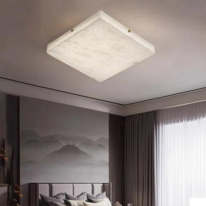 Alabaster Flush Mount Ceiling Light for Bedroom