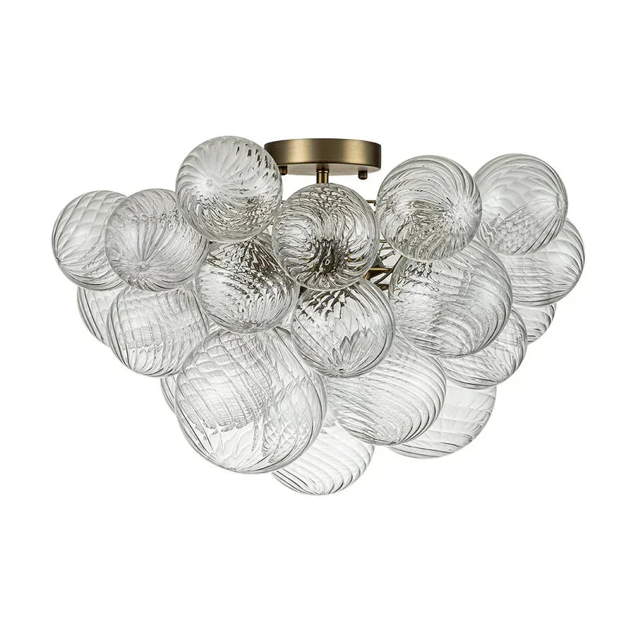 Hand-Blown Bubble Glass Pendant Light