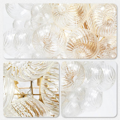 Hand-Blown Bubble Glass Pendant Light