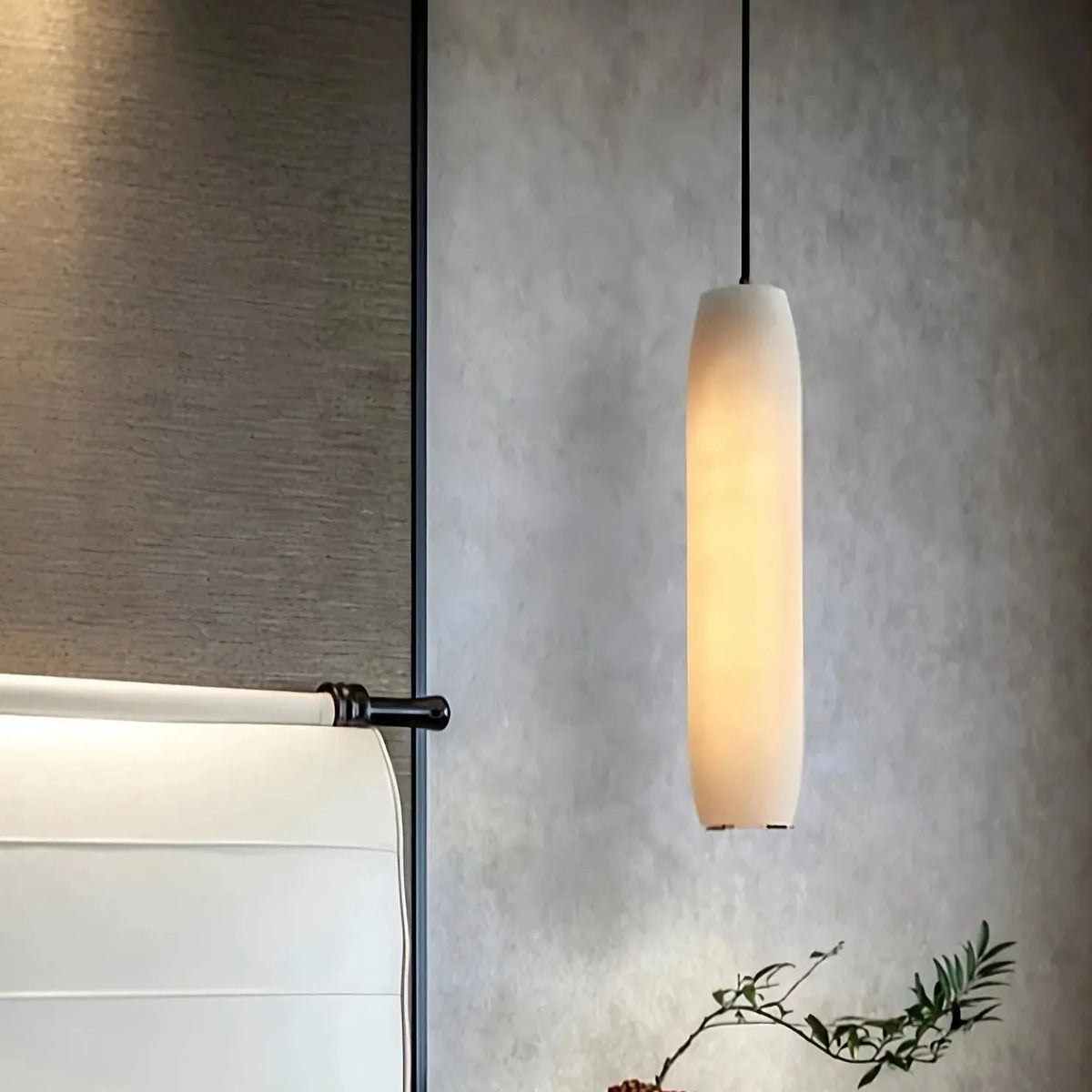 Natural Marble Wall Sconce – Modern Stone LED Wall Light