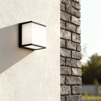 Lunara Modern Solar LED Outdoor Wall Lamp – Waterproof Sensor Light for Courtyard