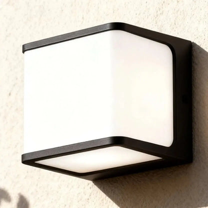 Lunara Modern Solar LED Outdoor Wall Lamp – Waterproof Sensor Light for Courtyard