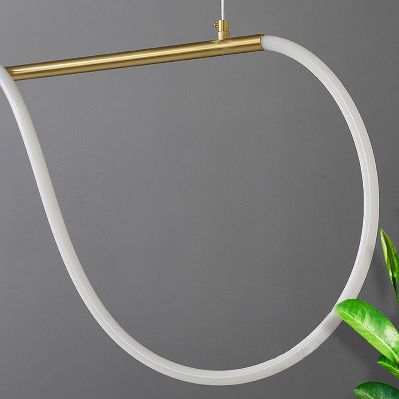 Nuvlight Modern Long Hose Led Pendant Light for Dining Room