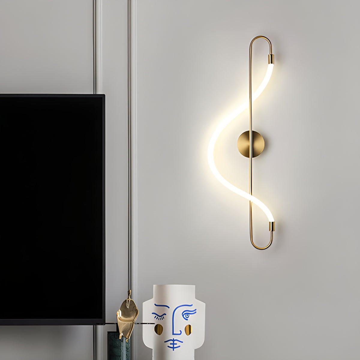 Nuvlight Modern Long Hose Led Pendant Light for Dining Room