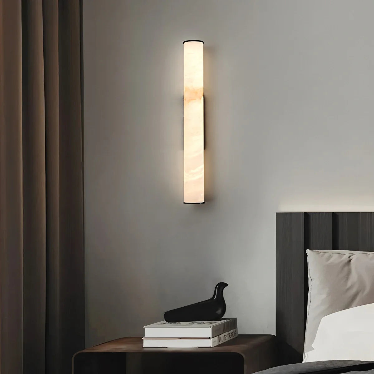 Alabaster Wall Sconce for Hallway and Bedroom