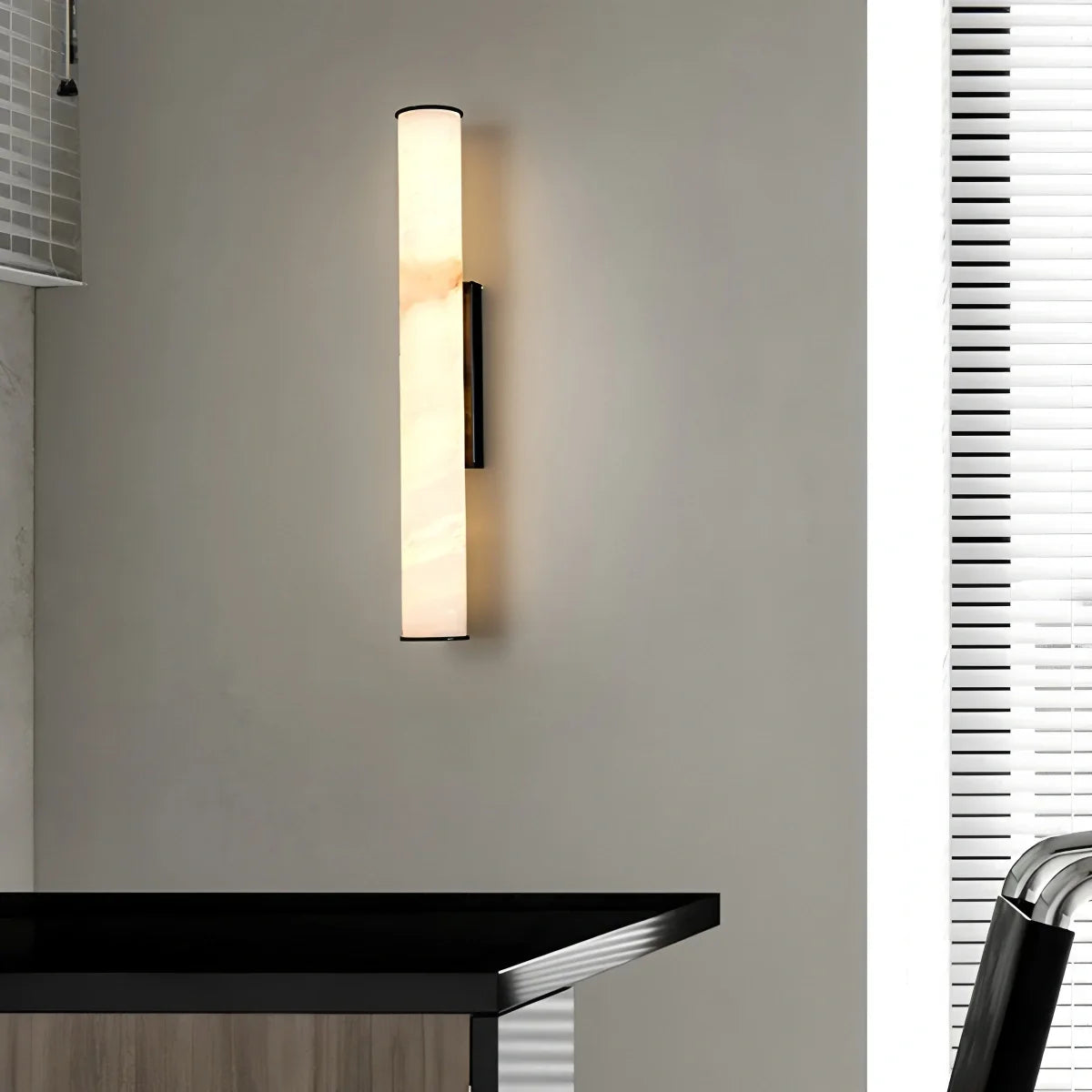 Alabaster Wall Sconce for Hallway and Bedroom