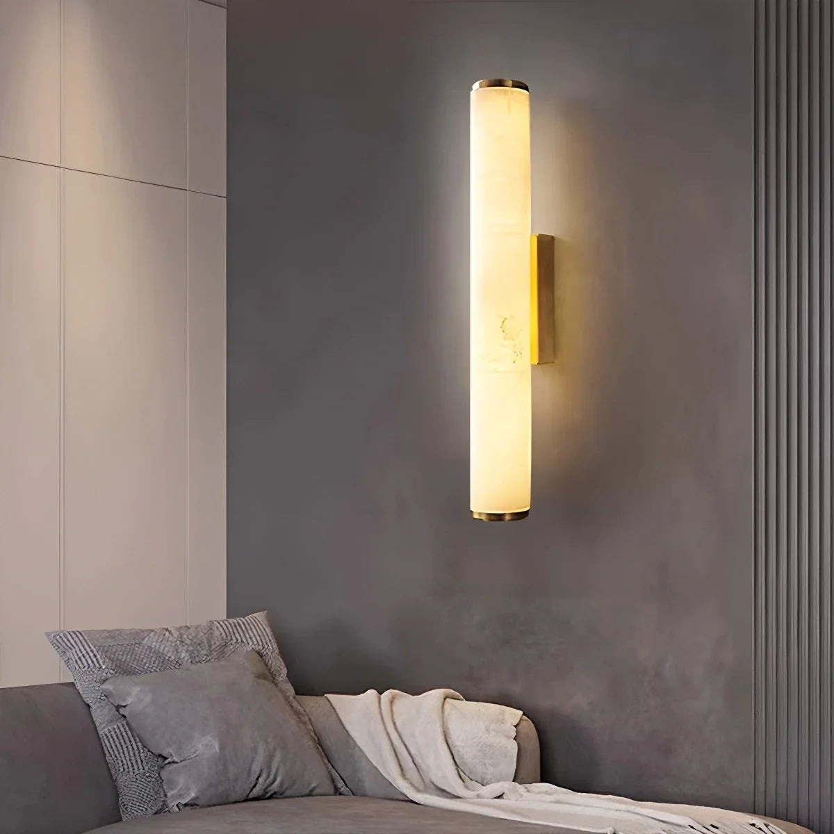 Alabaster Wall Sconce for Hallway and Bedroom