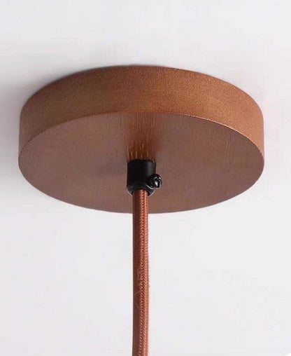 Japanese Natural Stone Wood Pendant Light