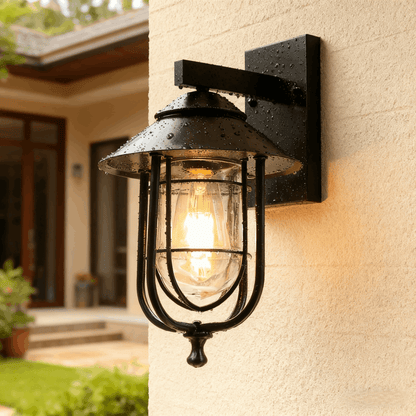 Irondale Industrial Outdoor Wall Lamp - Waterproof light for Garden