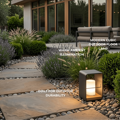 Irondale Modern Solar-Powered Outdoor Path Light -- Candle-Style for Garden