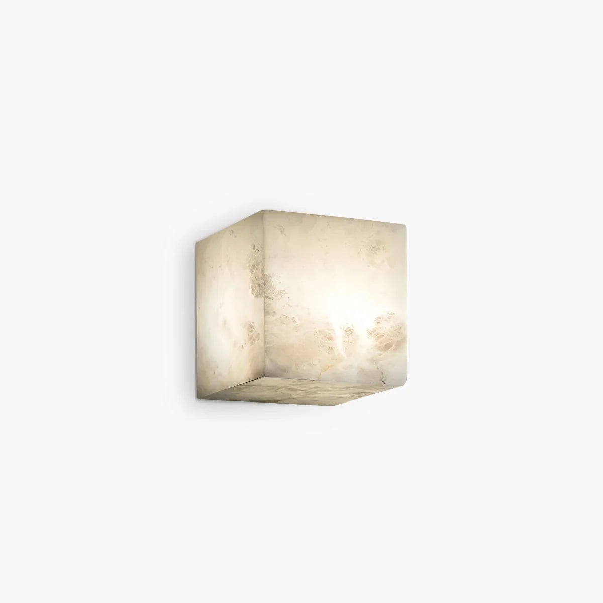 Nuvlight Simple Square Spanish Alabaster Wall Lamp for Living Room
