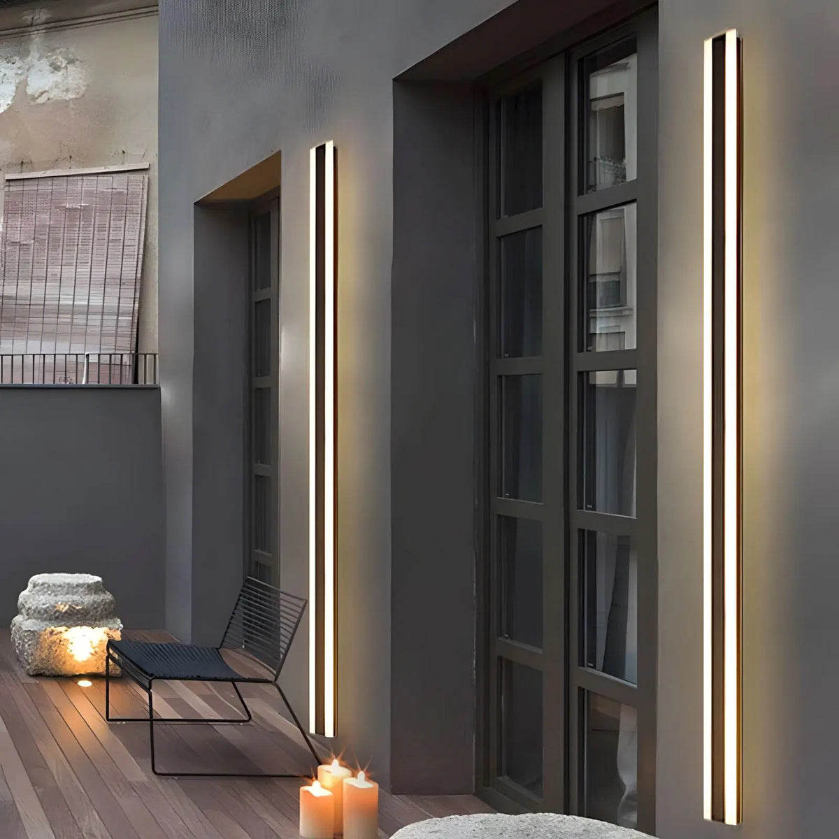 Bolt Modern Linear LED Outdoor Wall Light – IP65 Waterproof Exterior Wall Sconce