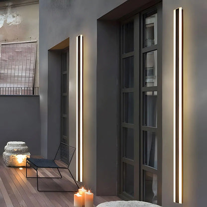 Bolt Modern Linear LED Outdoor Wall Light – IP65 Waterproof Exterior Wall Sconce