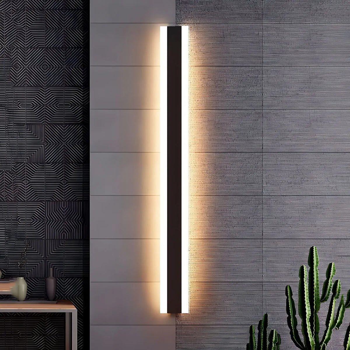 Bolt Modern Linear LED Outdoor Wall Light – IP65 Waterproof Exterior Wall Sconce